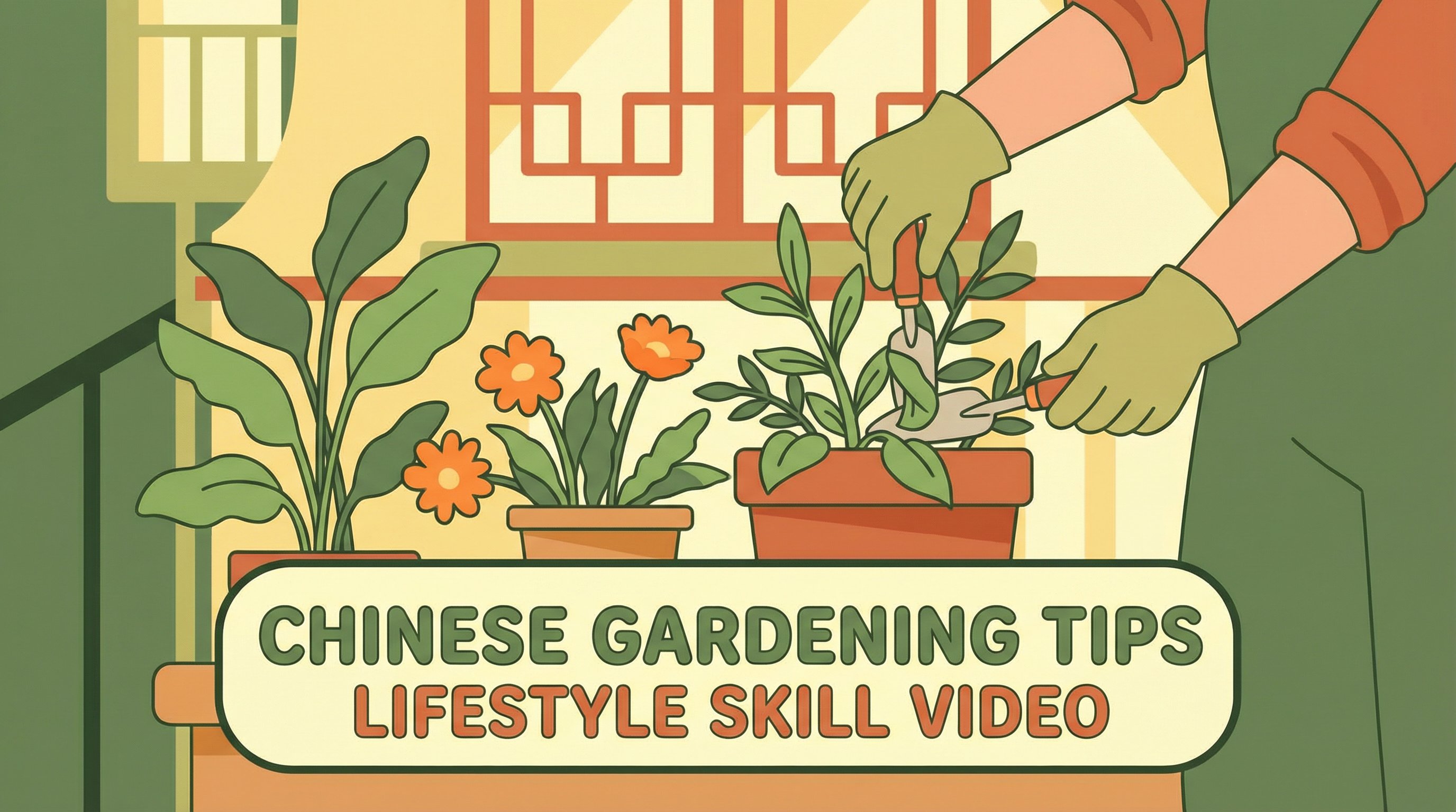 蘑菇视频 - 园艺种植视频教程：阳台花卉养护